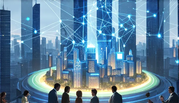 Image for section: Benefits of a Decentralized Approach to Urban Infrastructure: Efficiency, Transparency, Community Engagement, Security, and Scalability